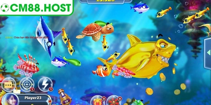 Bắn Cá Tiểu Tiên Cá CM88 – Trải Nghiệm Đại Dương Kỳ Ảo 2 Súng mạnh tiêu diệt nhanh các sinh vật thưởng cao