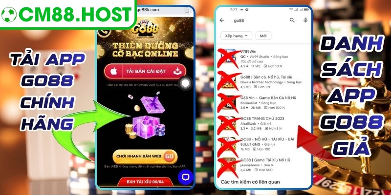 Phân Biệt Go88 Thật Giả: Cách Nhận Diện An Toàn Nhất 2 Fanpage đạo nhái thường đăng ưu đãi không có thật